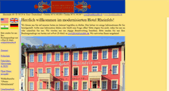 Desktop Screenshot of hotelrheinfels.de